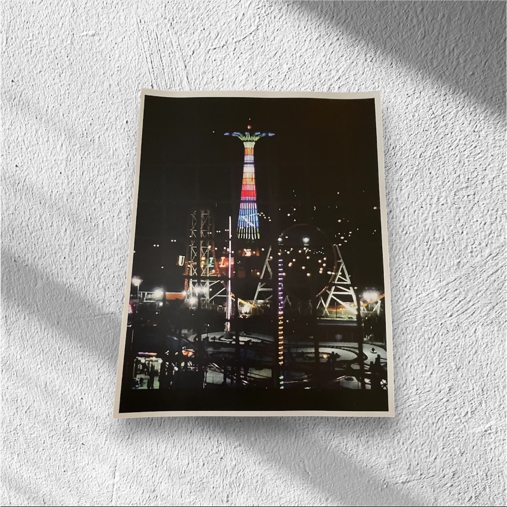 Original photograph. Coney Island. Parachute Jump. Brooklyn landmark.
